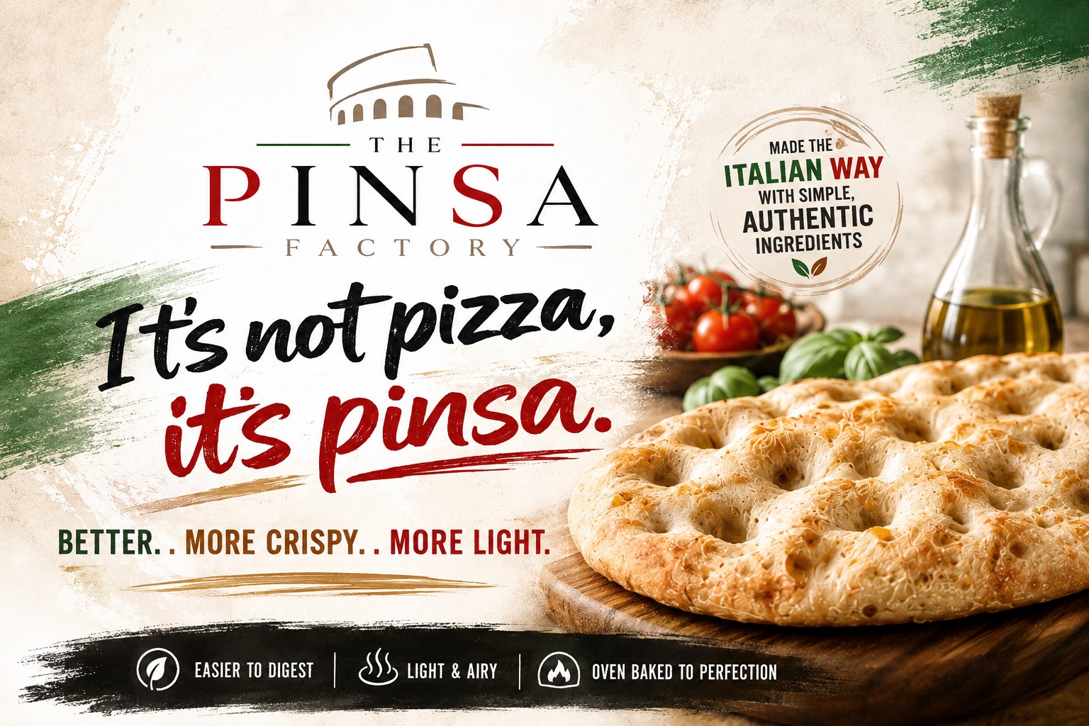 The Pinsa Factory Roman-style pinsa with Italian ingredients
